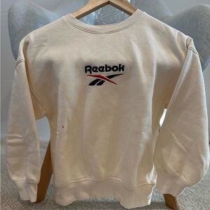 Reebok Men's Cream Crewneck Sweater